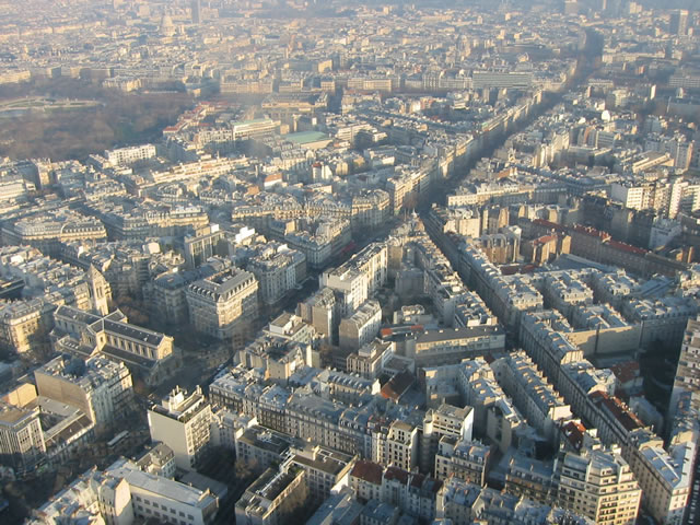 Une vue depuis la tour Montparnasse